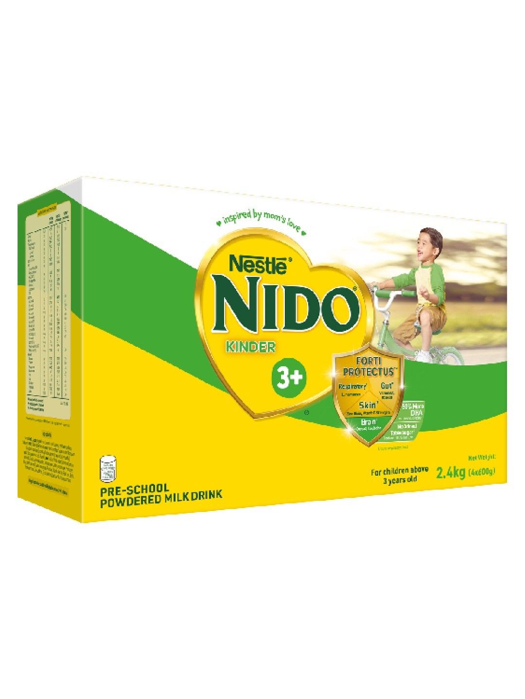 Nido 3+ Powdered Milk Drink For PreSchoolers Above 3y.o (2.4kg